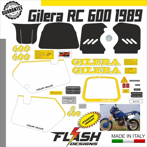 Kit adesivi gilera 600 - gilera, 1989