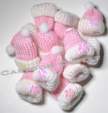 12 MINI CAPPELLI ALL'UNCINETTO