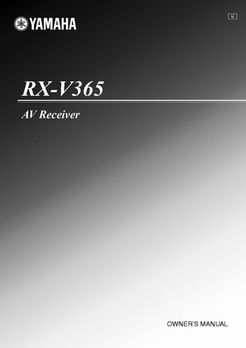 Yamaha v365 ricevitore - rx-v365,
