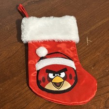 Cappello Babbo Natale Angry Birds uccellino rosso che indossa MINI calza di Natale Commonwealth 2012