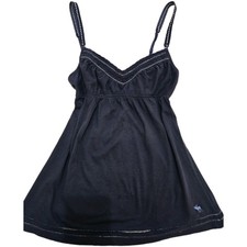 Vintage Abercrombie & Fitch Babydoll Top Size M Blu 