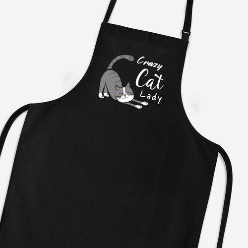 Grembiule crazy cat lady - crazy,