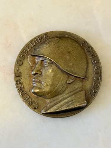 Medaglia discorso mussolini - medaglia,