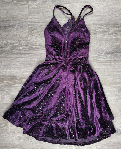 Nuovo abito glitter viola - nuovo,