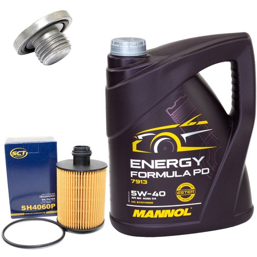 Kit olio motore 5 - olio, litri