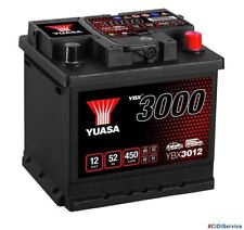 YBX3012-052 Batteria Avviamento Auto Yuasa 52 Ah EN 450A 12V Destra Pronto Uso