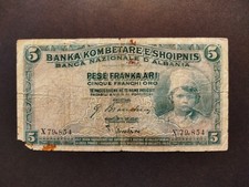 BANCONOTA da 5 FRANCHI ORO -