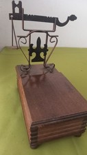ANTICO BILANCINO DI PRECISIONE ARTIGIANALE ANNI '70 IN LEGNO VINTAGE