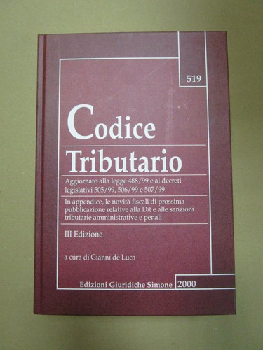 Codice tributario cura di - -,