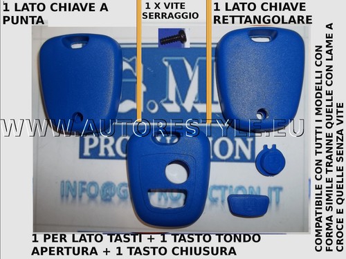 Cover guscio scocca blu - cover,