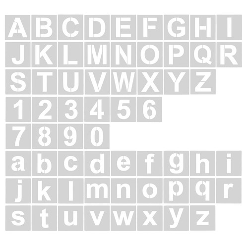Stencil lettere alfabeto - stencil, 62