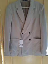 zara blazer size 42 Double