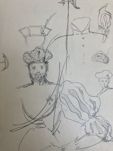 Disegno originale matita - matita, 1830