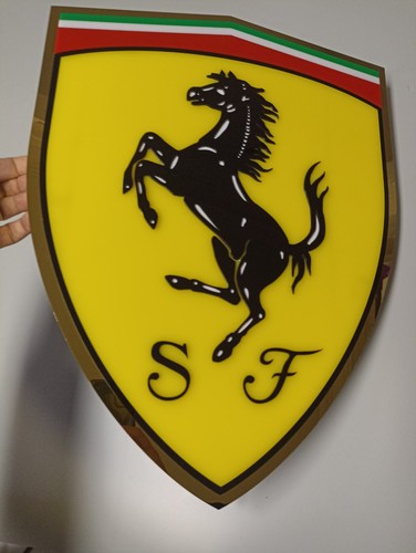 Insegna logo ferrari - logo, cm