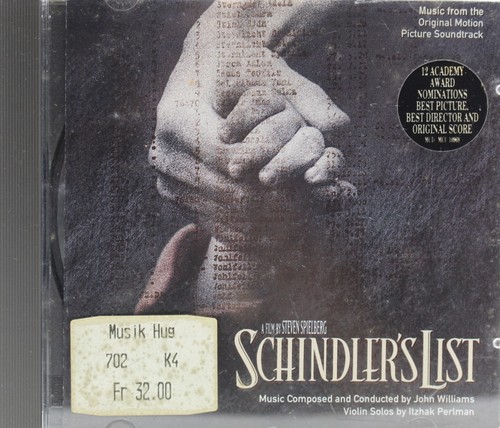 Schindler list film - cd,