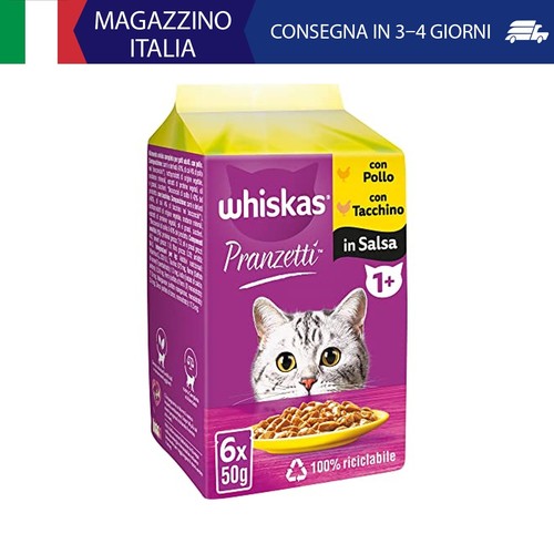 Whiskas pranzetti cibo umido - whiskas,