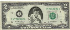 Mohammad Ali $2 Dollar Bill