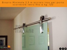 Binario Minimale 2,5 m acciaio
