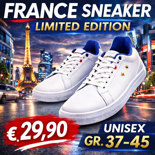 Francia fan sneaker bianco - francia,