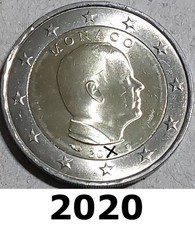 Monaco - monete da 2 euro 2020