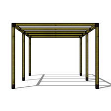 Pergola moderna 4,27x3,18m in