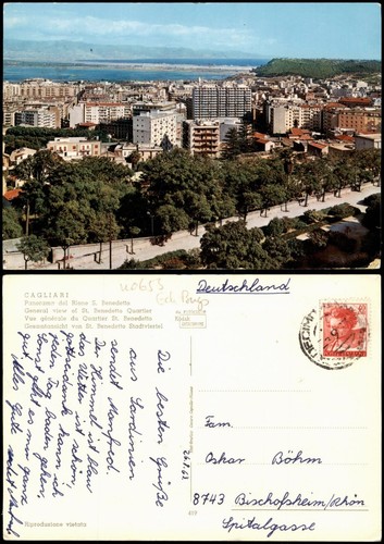 Cartolina cagliari panorama - cartolina,