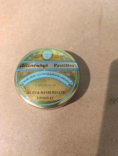 Scatola latta allenburys - scatola,