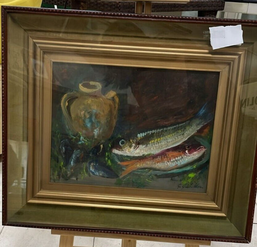 Quadro natura morta - , tela