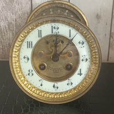 ancien mécanisme mouvement de pendule brocot  diamètre encastrement 108 mm