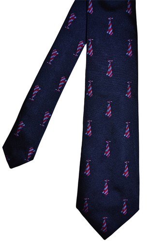 Cravatta righe blu navy - cravatta,