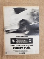 Philips Autoradio e Naonis TV portatile Pubblicità vintage anni '70