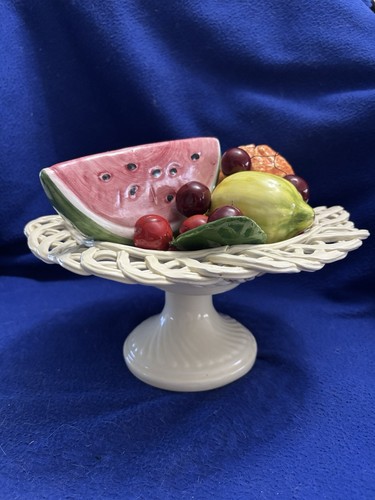 ⁠Cesto portafrutta ceramica