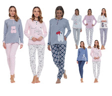 Pigiama donna invernale caldo cotone serafino sportivo moda ragazza Maristella