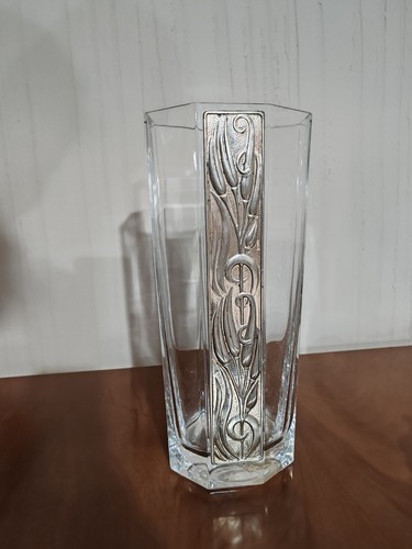 Vaso cristallo argento - di, e