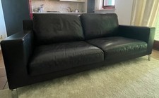 Divano in pelle Molteni 3 posti e poltrona