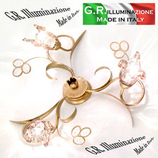 PLAFONIERA IN FERRO BATTUTO