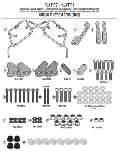 Givi kit portavaligie - givi,
