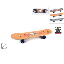 SKATEBOARD MONOPATTINO 60 cm IL LEGNO PER RAGAZZI ART.22655