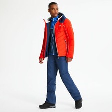 DARE2B Uomo Maxin Giacca da Sci Rosso Fuoco / Admi