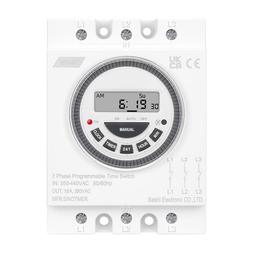 Timer trifase tm619 380v - timer,