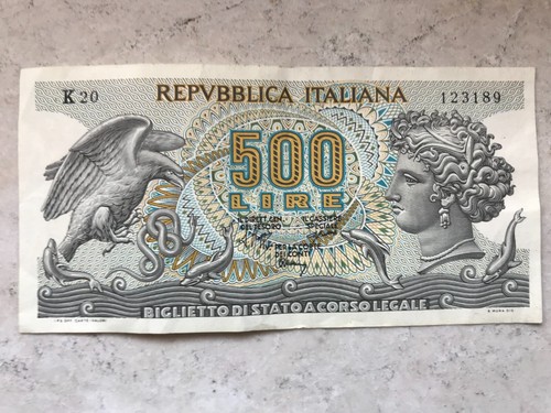 Banconota cartamoneta italia - cartamoneta,