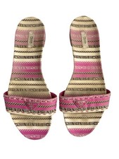 Sandali bassi Prada Milano rosa monogramma mulo