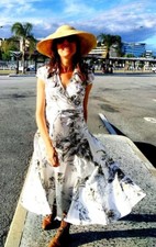 vestito estivi donna Zara a fiori puro cotone t 42