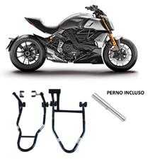 Coppia di cavalletti moto alza ruota alzamoto monobraccio per Ducati Diavel 1200