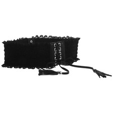  Cintura larga in pizzo da donna, avvolgente, per abiti e gonne, accessorio