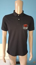 MOTOGUZZI V7 STONE POLO UOMO MANICA CORTA COLOR NERO 100% COTONE TAGLIA S