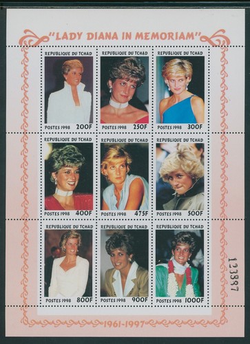 Chad scott 774 mnh - chad, foglio