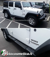 Coppia pedane gradini Laterali adatte a Jeep Wrangler Rubicon JK 07-14 4 Porte,
