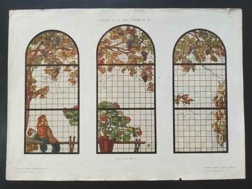 Antica stampa colori 1900 - stampa,