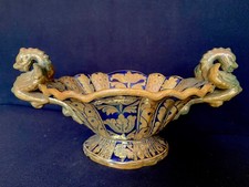 Centrotavola in Ceramica Decorata a Lustro Robbia Gualdo Tadino - XX sec.